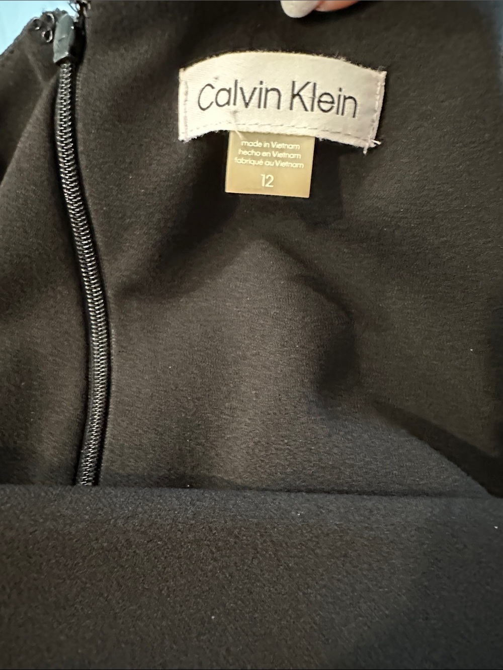 Calvin Klein Black Bow-Neck Sheath Dress - Picture 2 of 3